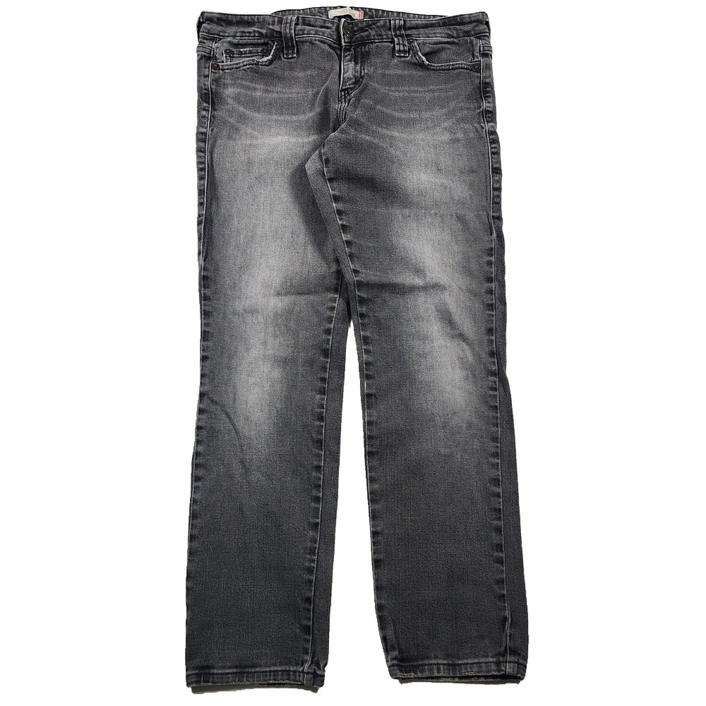 Y2K Levis 545 Jeans Womens 12 M W36 Low Skinny Slim Straight Black Stretch Denim
